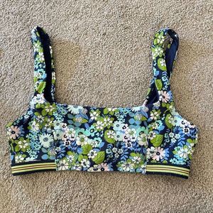 Aerie by American Eagle Banded Wide Strap Scoop Bikini Top Size Large